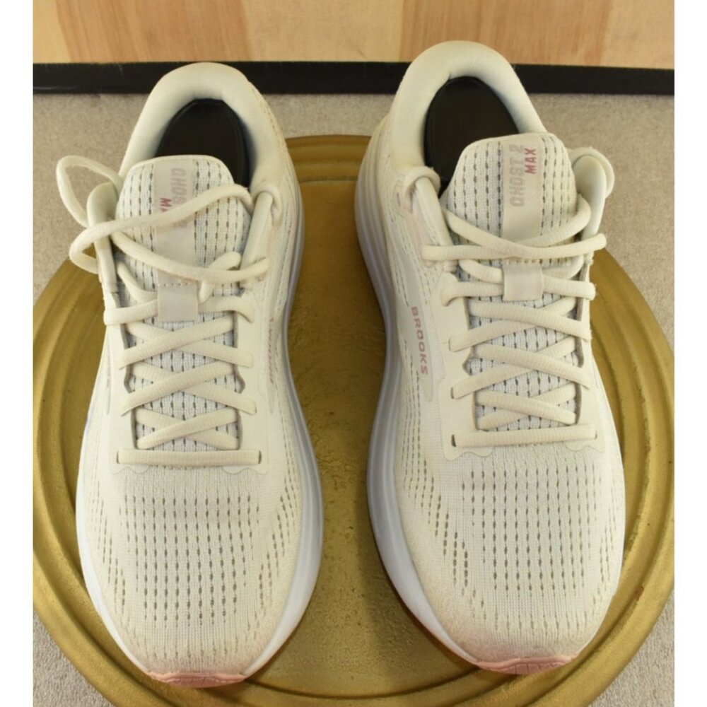 Brooks Ghost Max 2 Women Shoes Size 10 White Athletic Running Sneakers - Picture 7 of 11